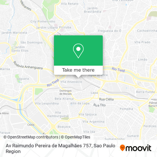 Mapa Av Raimundo Pereira de Magalhães  757
