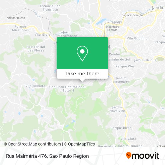 Rua Malméria 476 map