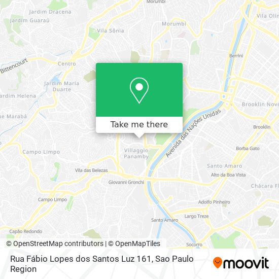 Rua Fábio Lopes dos Santos Luz 161 map