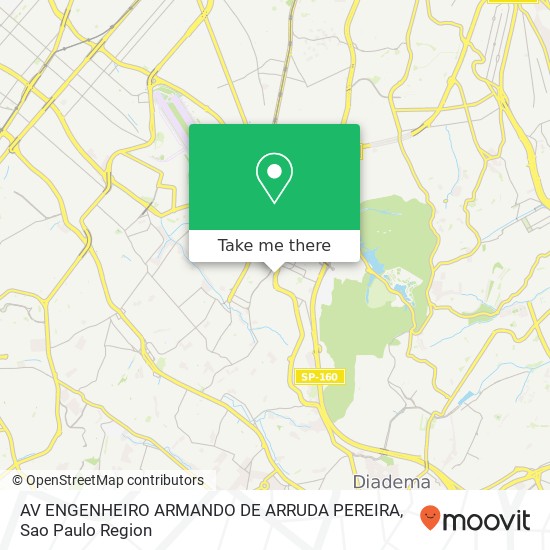 AV ENGENHEIRO ARMANDO DE ARRUDA PEREIRA map