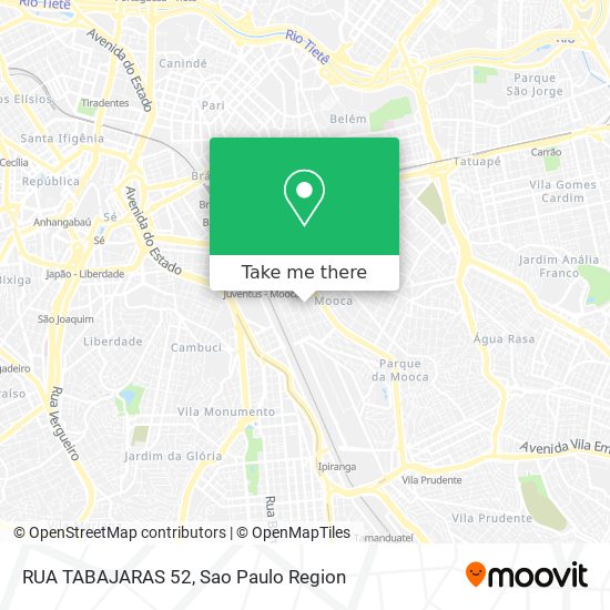 Mapa RUA TABAJARAS 52