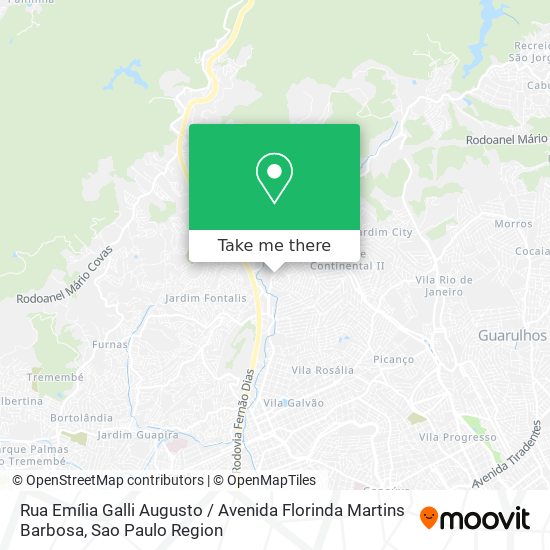 Rua Emília Galli Augusto / Avenida Florinda Martins Barbosa map