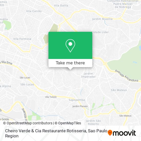Mapa Cheiro Verde & Cia Restaurante Rotisseria