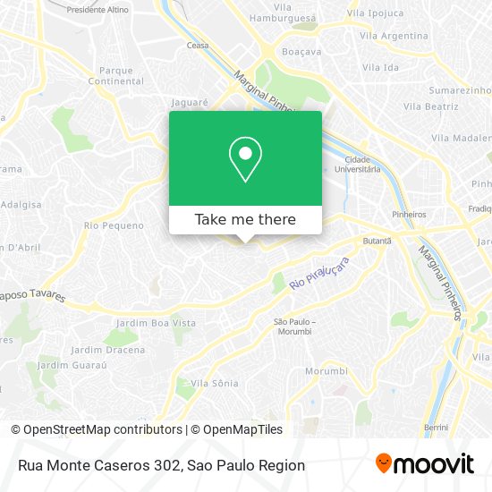 Mapa Rua Monte Caseros  302