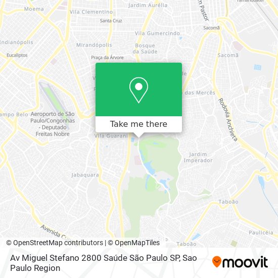 Av Miguel Stefano 2800   Saúde   São Paulo   SP map