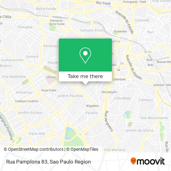 Mapa Rua Pamplona 83