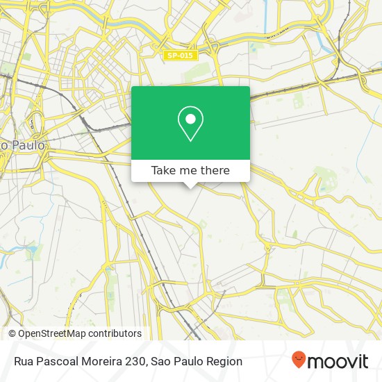 Mapa Rua Pascoal Moreira 230