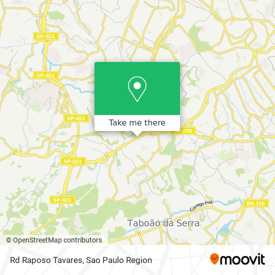 Mapa Rd Raposo Tavares