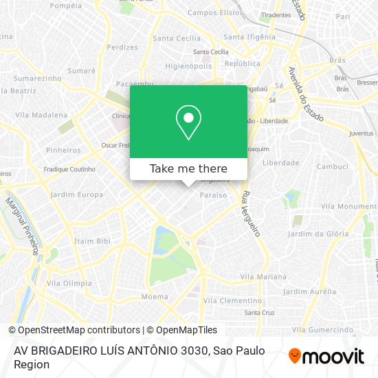 AV BRIGADEIRO LUÍS ANTÔNIO 3030 map