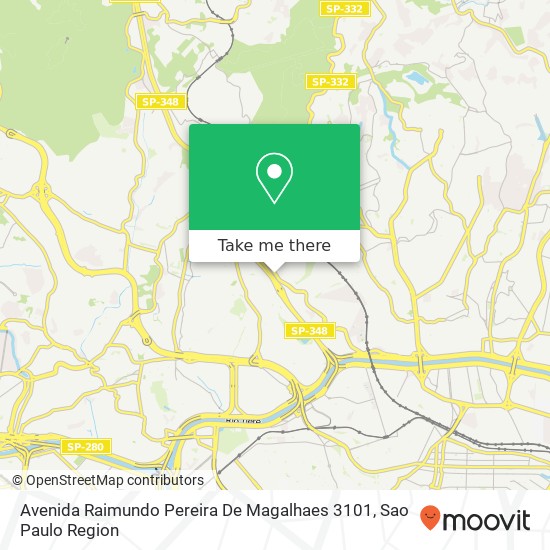 Mapa Avenida Raimundo Pereira De Magalhaes 3101