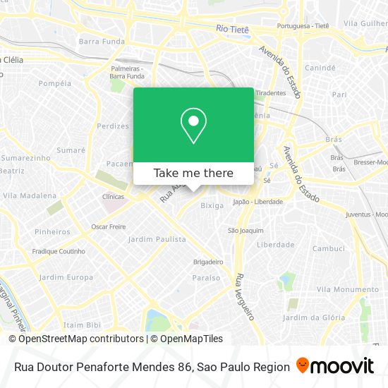 Mapa Rua Doutor Penaforte Mendes 86