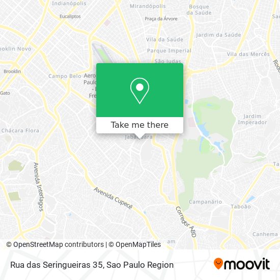 Mapa Rua das Seringueiras 35