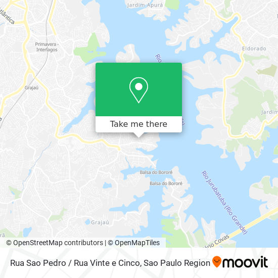 Mapa Rua Sao Pedro / Rua Vinte e Cinco