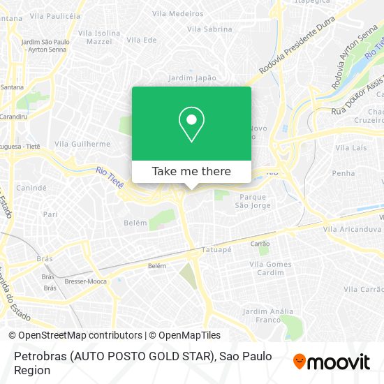 Petrobras (AUTO POSTO GOLD STAR) map