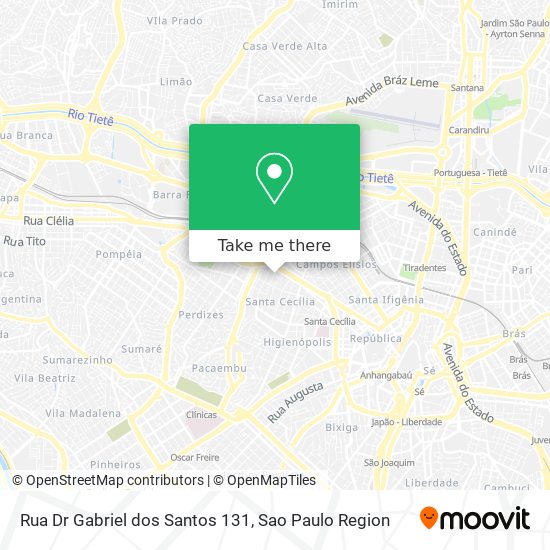 Rua Dr  Gabriel dos Santos  131 map