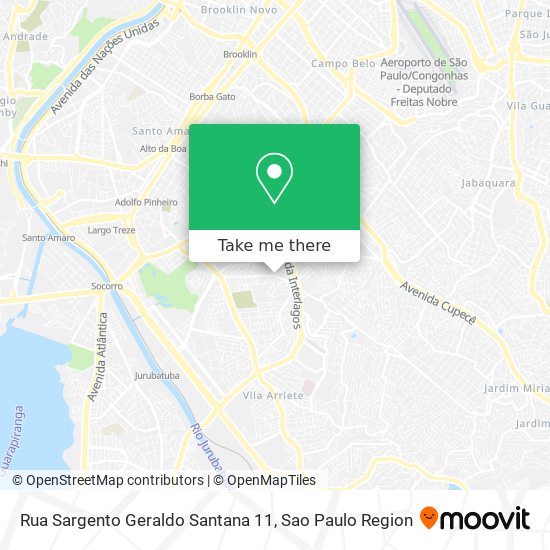Mapa Rua Sargento Geraldo Santana 11