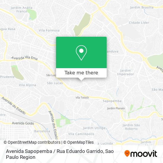 Avenida Sapopemba / Rua Eduardo Garrido map