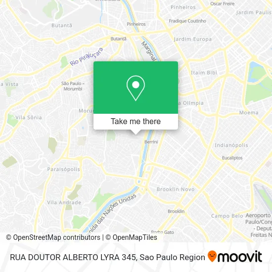Mapa RUA DOUTOR ALBERTO LYRA 345