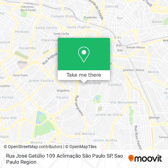 Rua José Getúlio  109  Aclimação   São Paulo SP map