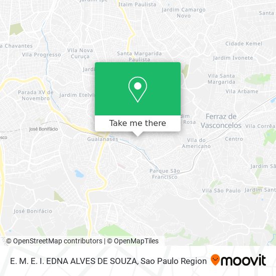 Mapa E. M. E. I. EDNA ALVES DE SOUZA