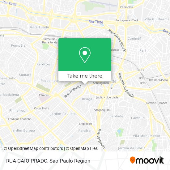 RUA CAIO PRADO map