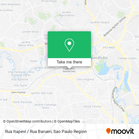 Rua Itapevi / Rua Barueri map
