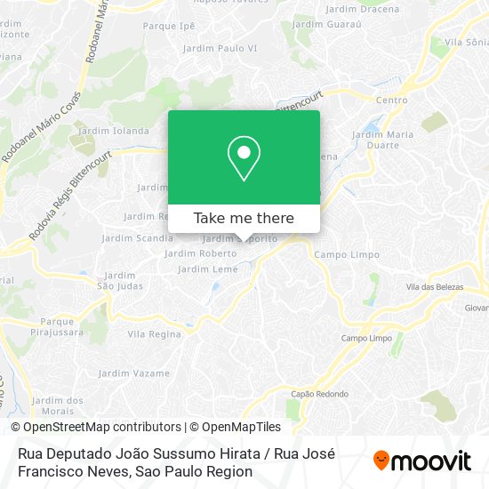 Rua Deputado João Sussumo Hirata / Rua José Francisco Neves map