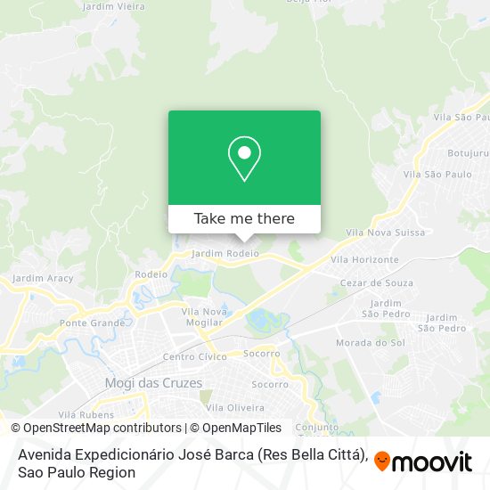 Mapa Avenida Expedicionário José Barca (Res Bella Cittá)