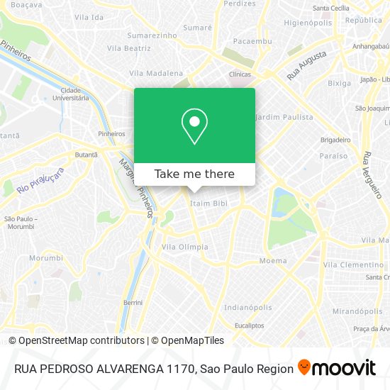 RUA PEDROSO ALVARENGA 1170 map