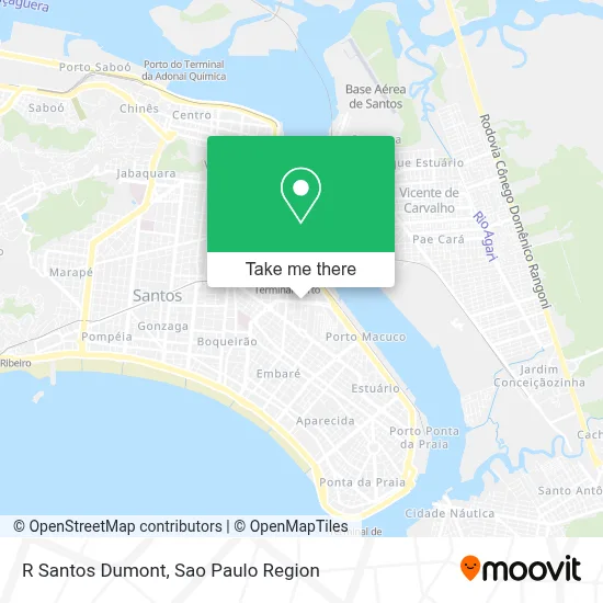 R  Santos Dumont map