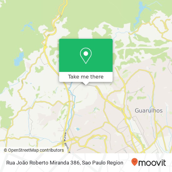 Rua João Roberto Miranda 386 map