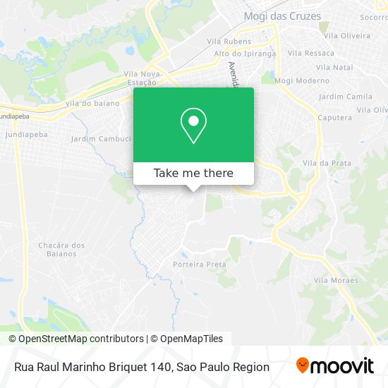 Mapa Rua Raul Marinho Briquet 140