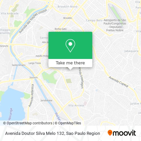 Mapa Avenida Doutor Silva Melo 132