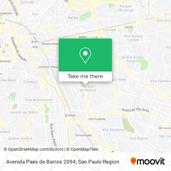 Avenida Paes de Barros 2094 map