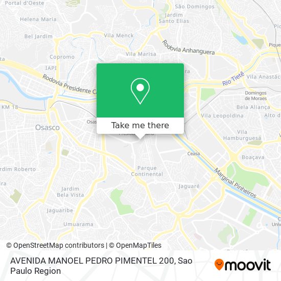 AVENIDA MANOEL PEDRO PIMENTEL 200 map