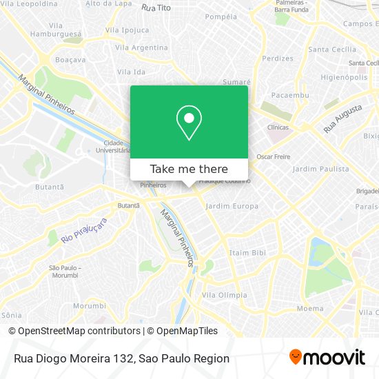 Rua Diogo Moreira 132 map