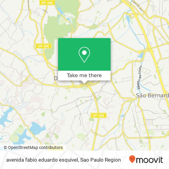 Mapa avenida fabio eduardo esquivel