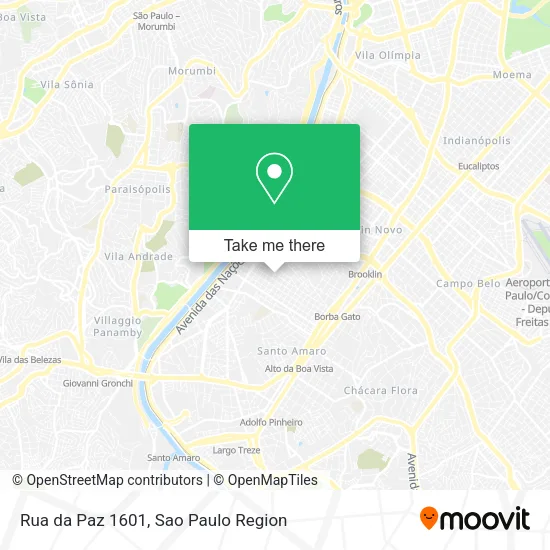 Rua da Paz 1601 map
