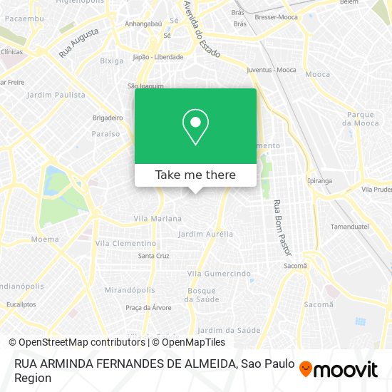 RUA ARMINDA FERNANDES DE ALMEIDA map