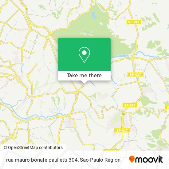Mapa rua mauro bonafe paulletti 304