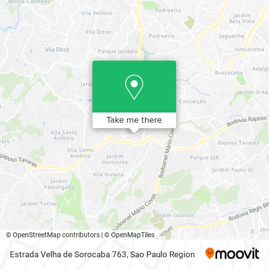 Estrada Velha de Sorocaba 763 map