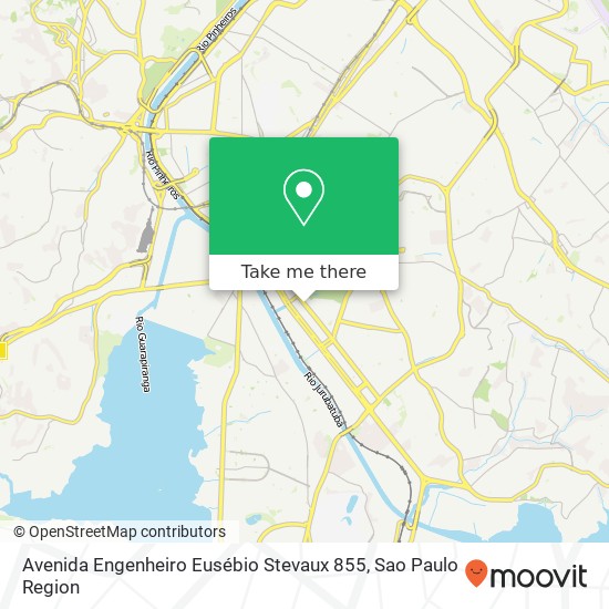 Mapa Avenida Engenheiro Eusébio Stevaux 855