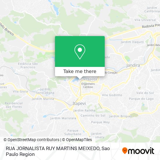 RUA JORNALISTA RUY MARTINS MEIXEDO map