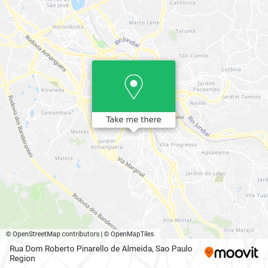Rua Dom Roberto Pinarello de Almeida map