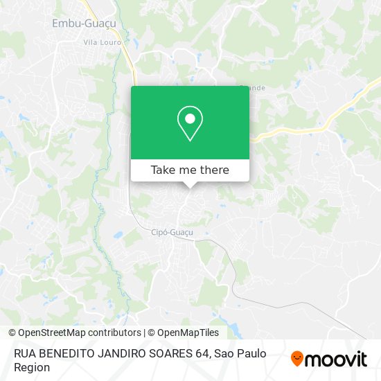 RUA BENEDITO JANDIRO SOARES 64 map