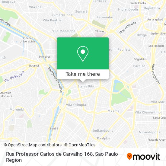 Rua Professor Carlos de Carvalho  168 map