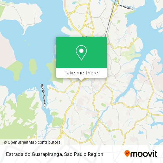 Estrada do Guarapiranga map