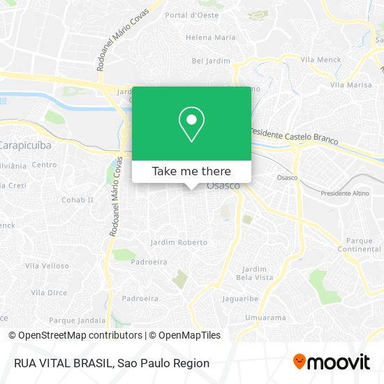 Mapa RUA VITAL BRASIL