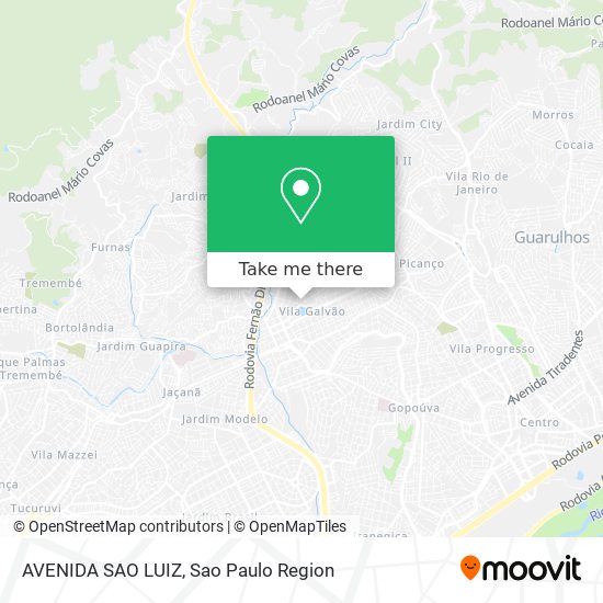 AVENIDA SAO LUIZ map