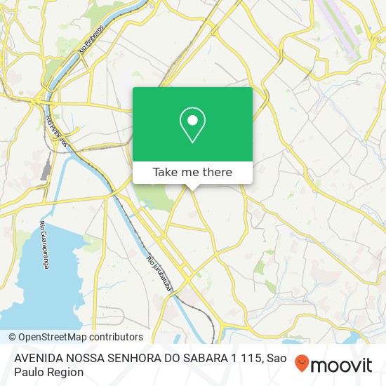 AVENIDA NOSSA SENHORA DO SABARA 1 115 map